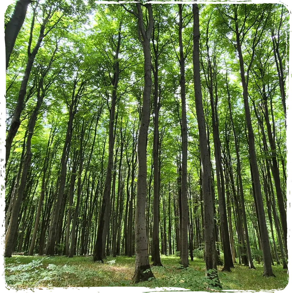 Frau mit ausgestreckten Armen in der Natur beim Wald-Flüstern Workshop im Wienerwald